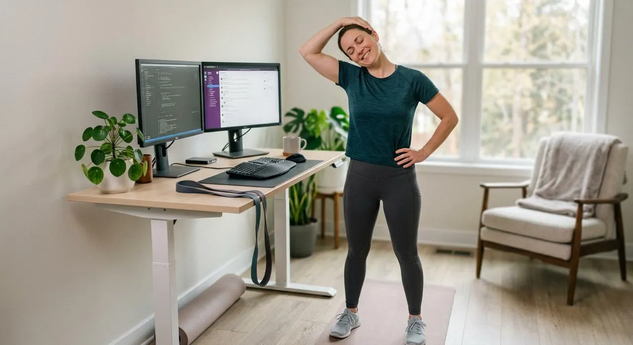 Mobility exercises for desk workers
